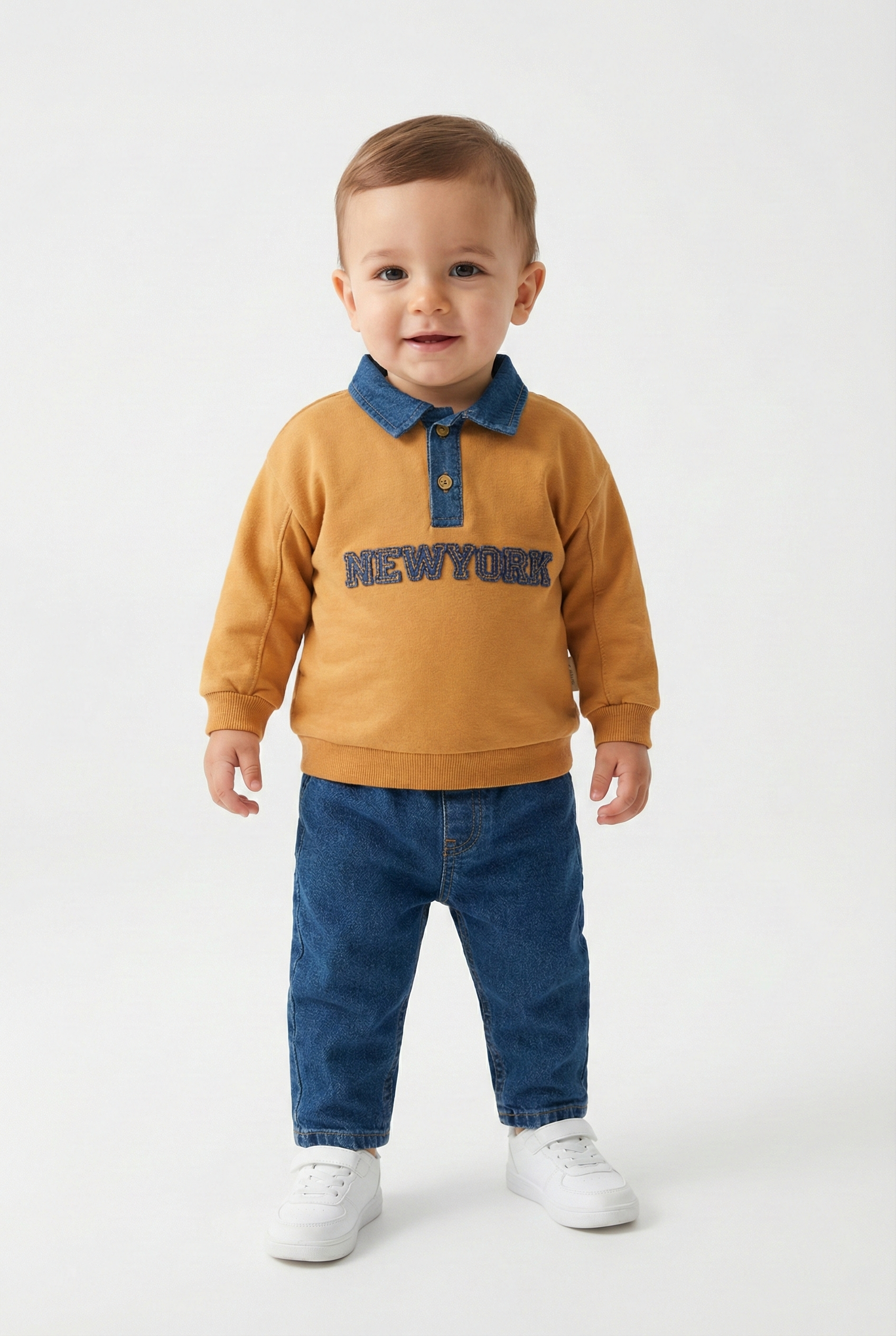 NEWYORK 2Lİ TAKIM ERKEK BEBEK 6-24 AY