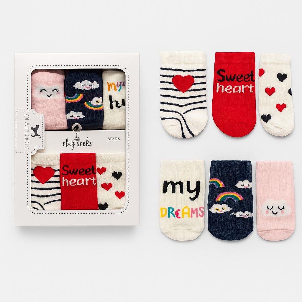 OLAY SOCKS KIZ BEBEK DESENLİ ÇORAP