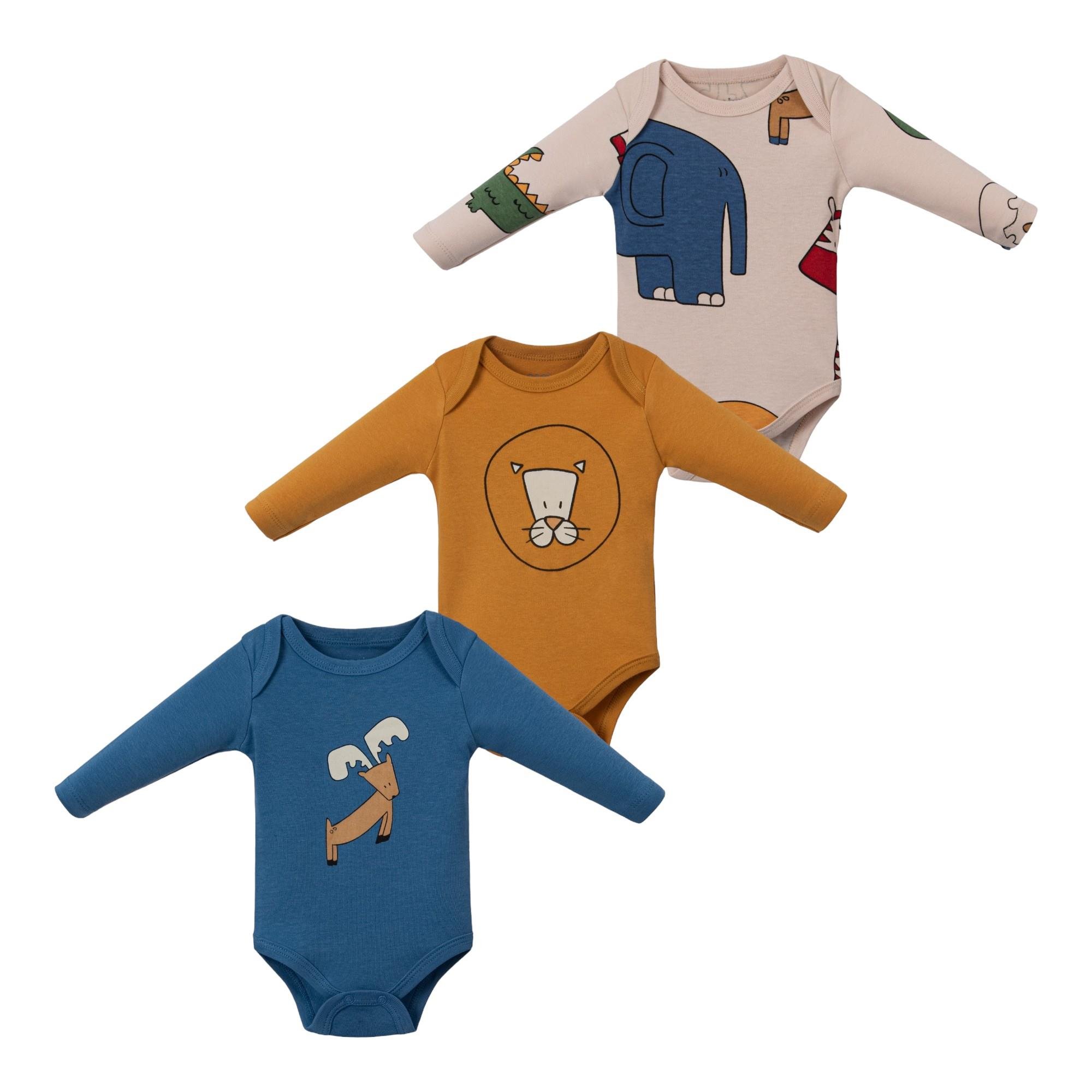 Painted Erkek Bebek Üçlü Body