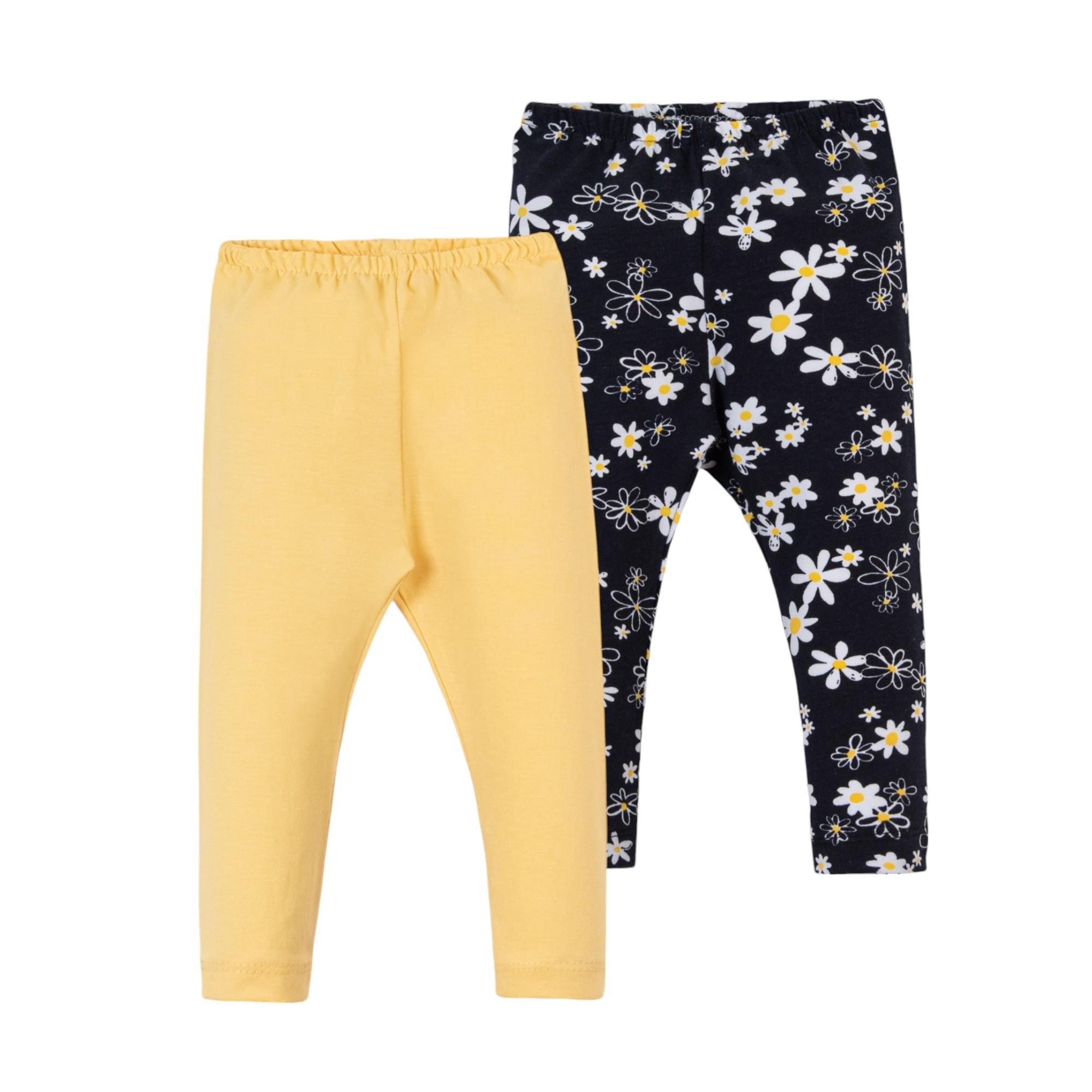 Papatya Temalı İkili Kız Bebek Tayt