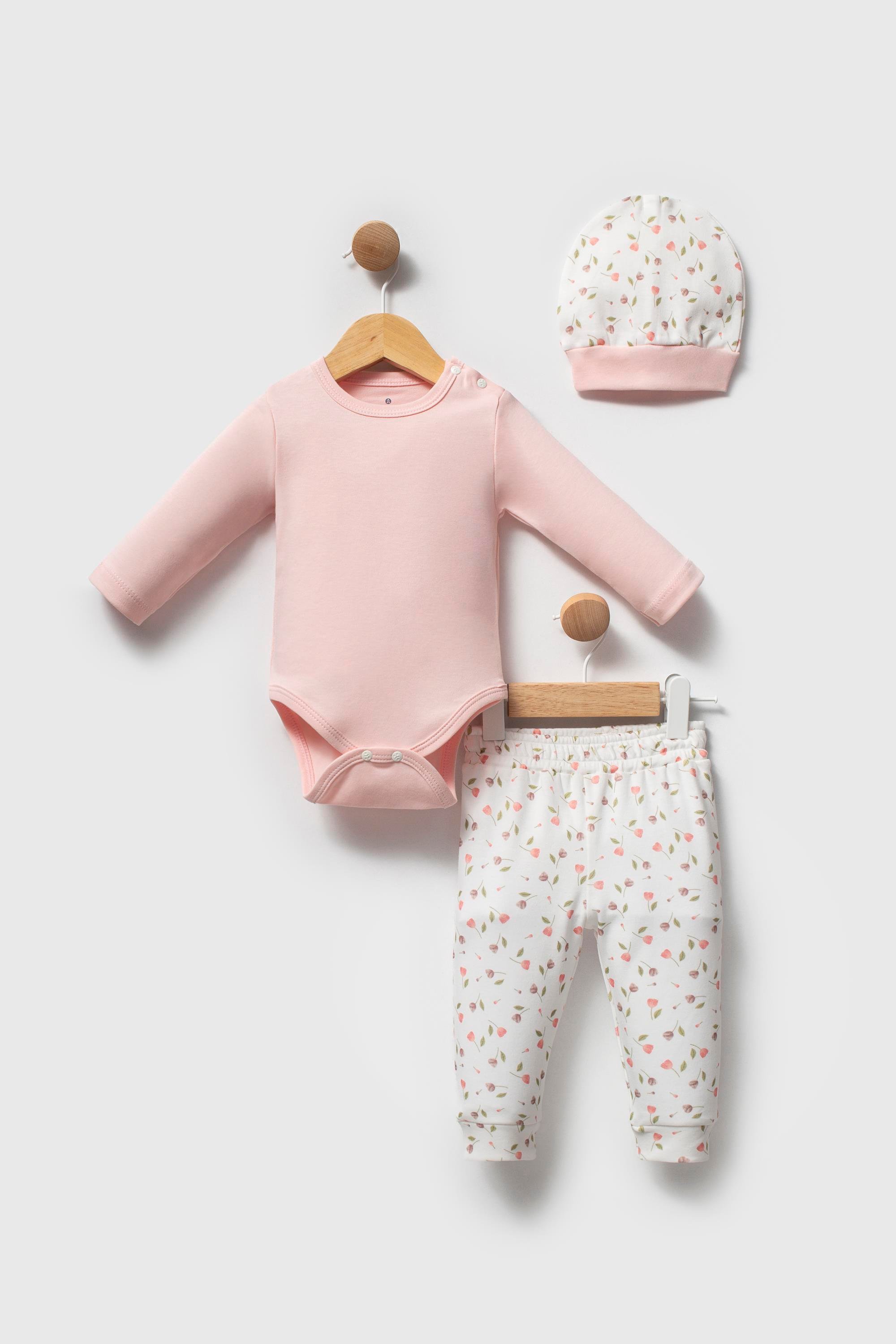 RAMEL  LALE BASKILI KIZ BEBEK 3 LÜ TAKIM