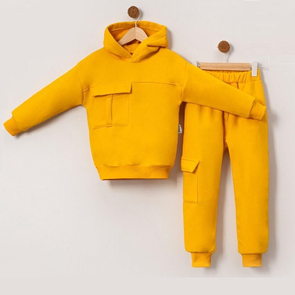 Robalı Sweatshirt Erkek Çocuk İkili Takım