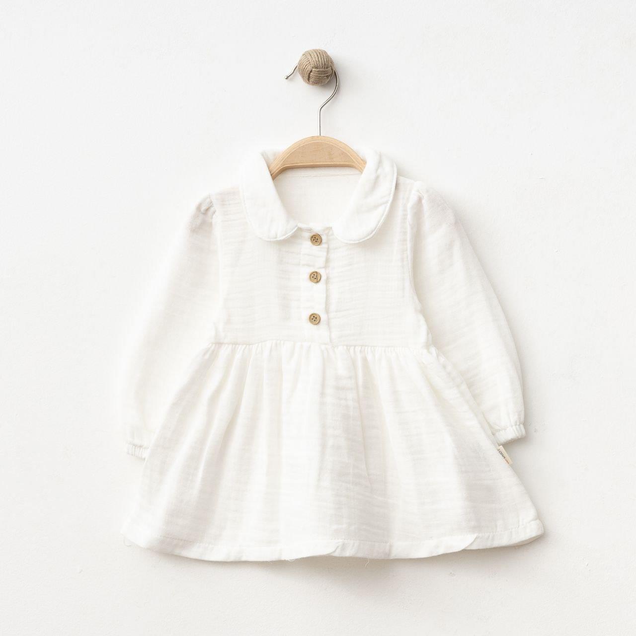 SD BABY BEBE YAKALI MÜSLİN ELBİSE