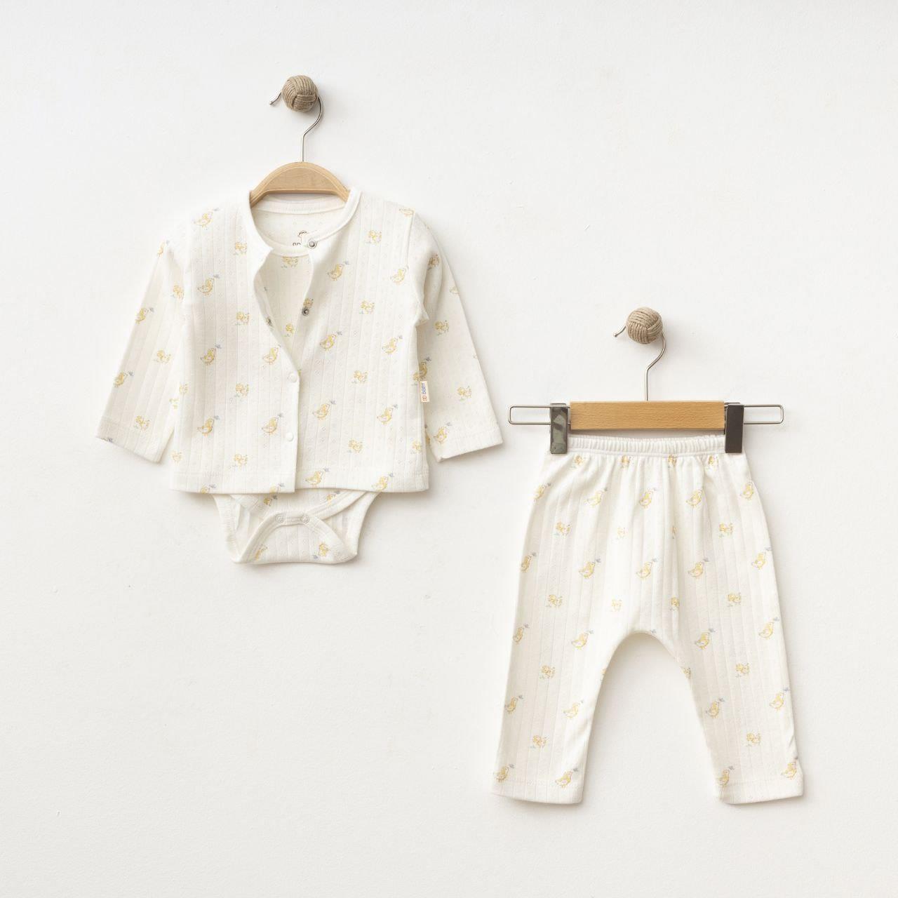 SD BABY CİVCİV DESENLİ 3 LÜ TAKIM 0-6 AY