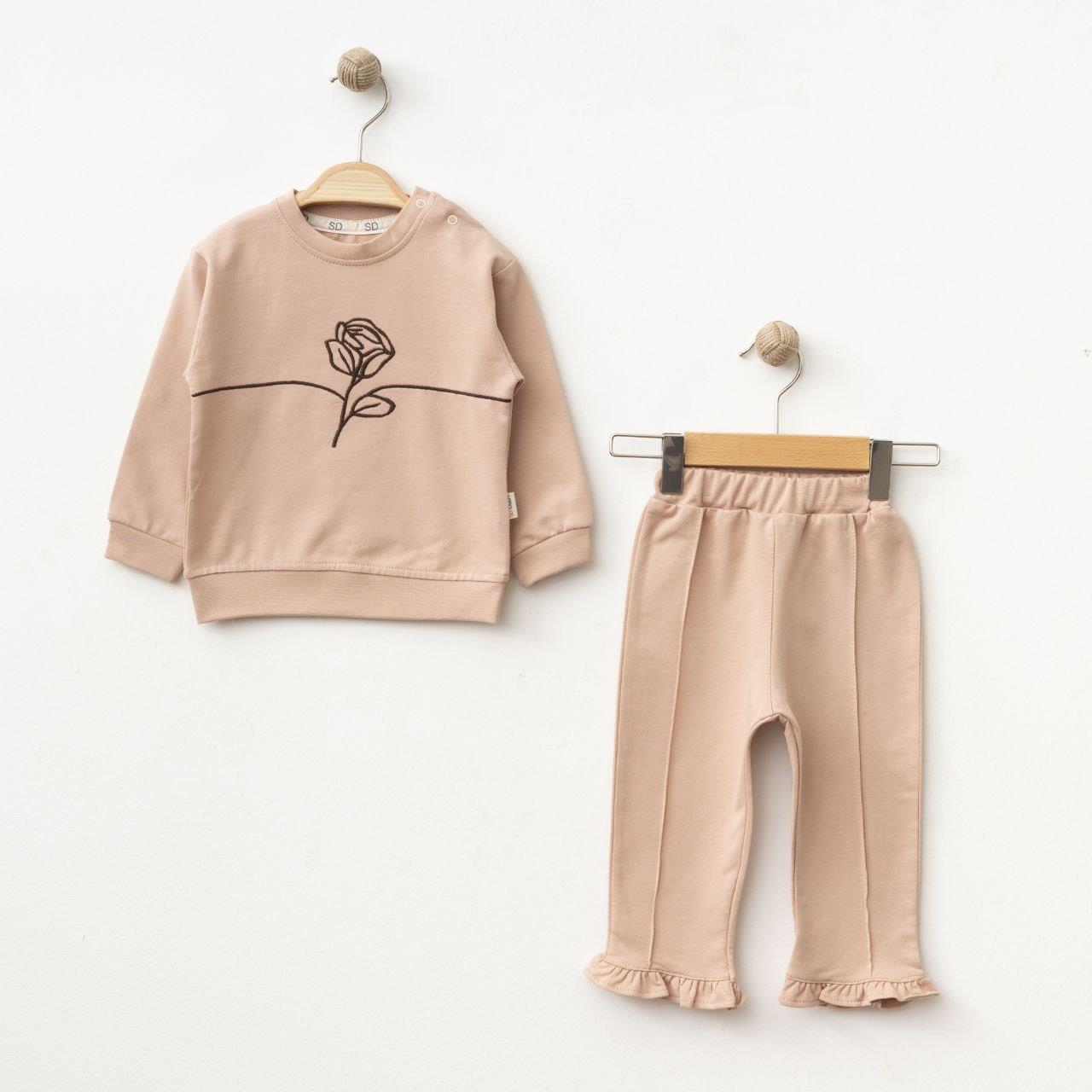 SD BABY GÜL NAKIŞLI 2 Lİ TAKIM 6-24 AY