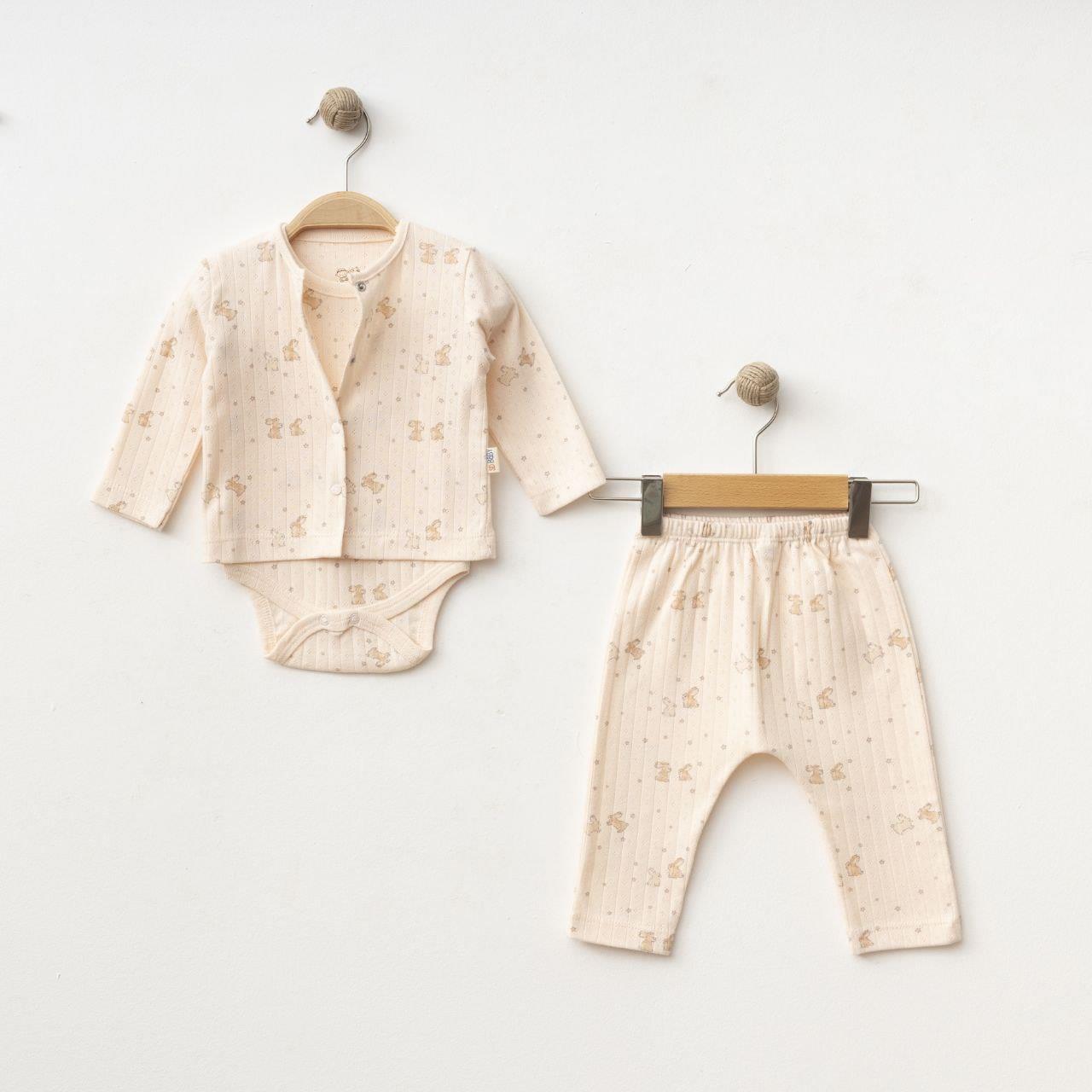 SD BABY TAVŞAN DESNLİ 3 LÜ TAKIM 0-6 AY