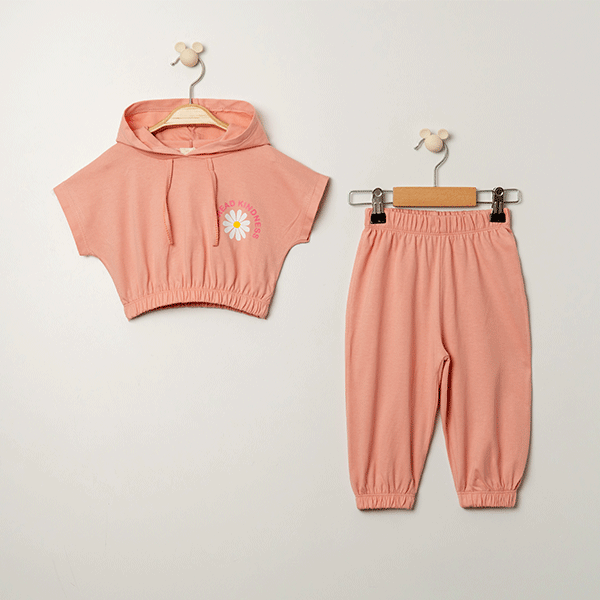 ŞİNDAX KIZ ÇOCUK PAPATYA BASKILI TAKIM 2-5 Y