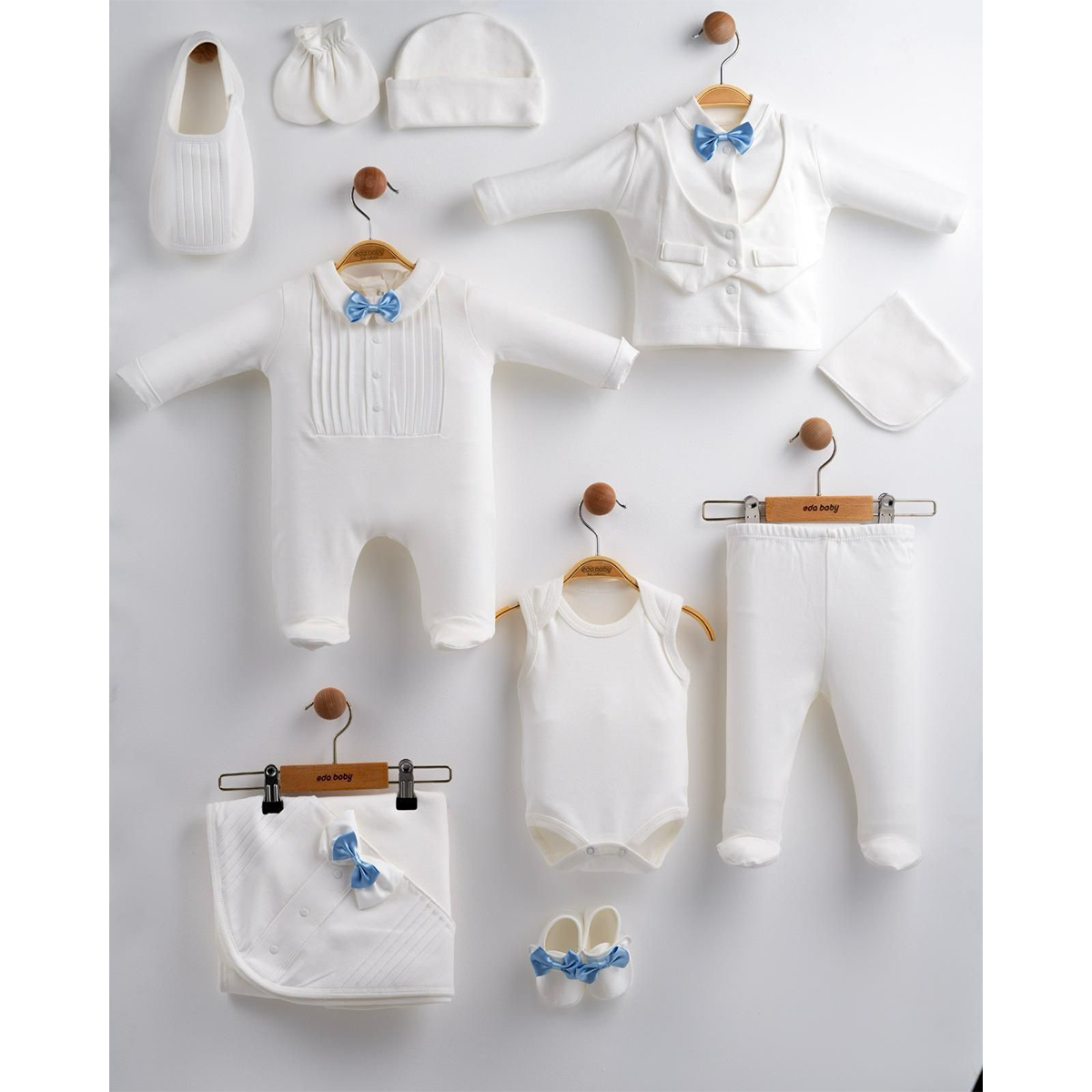 SMOKİN ERKEK BEBEK 10 LU SET 0-3 AY