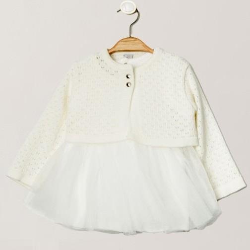 Triko Kız Bebek Elbise