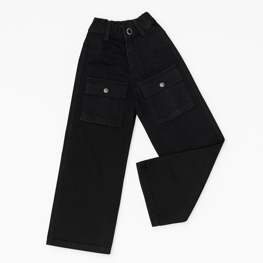 WİKİLAND GENİŞ PAÇA KIZ ÇOCUK DENİM PANTOLON 11/15 YAŞ