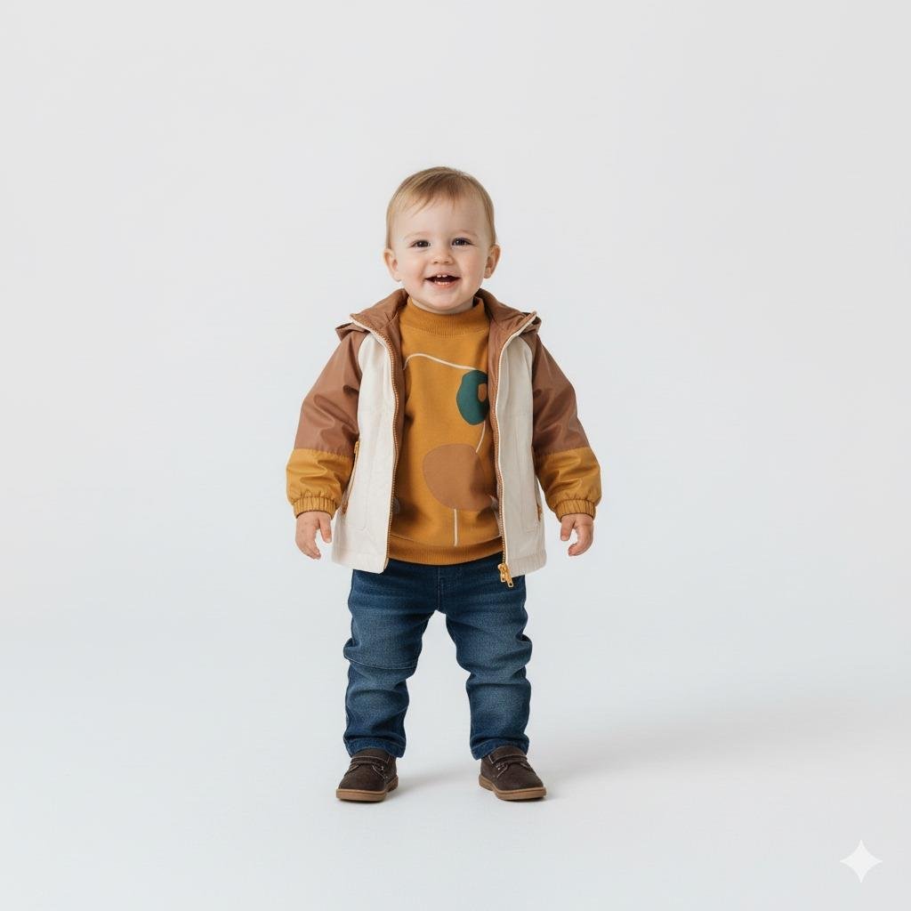 Yola Yağmurluklu Kız Bebek Üçlü Takım