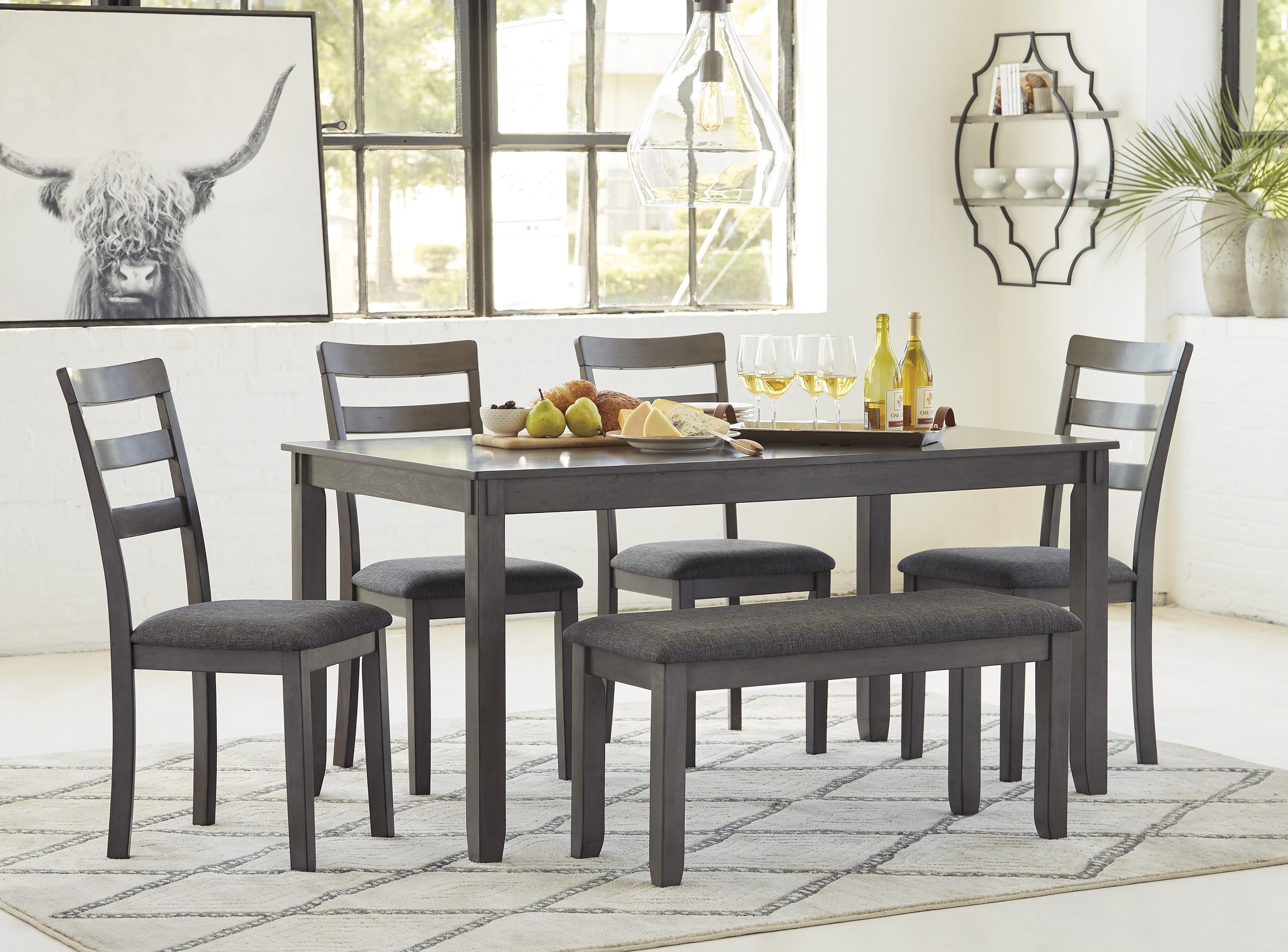 Bridson Yemek Masası ve Sandalyeleri + Bench