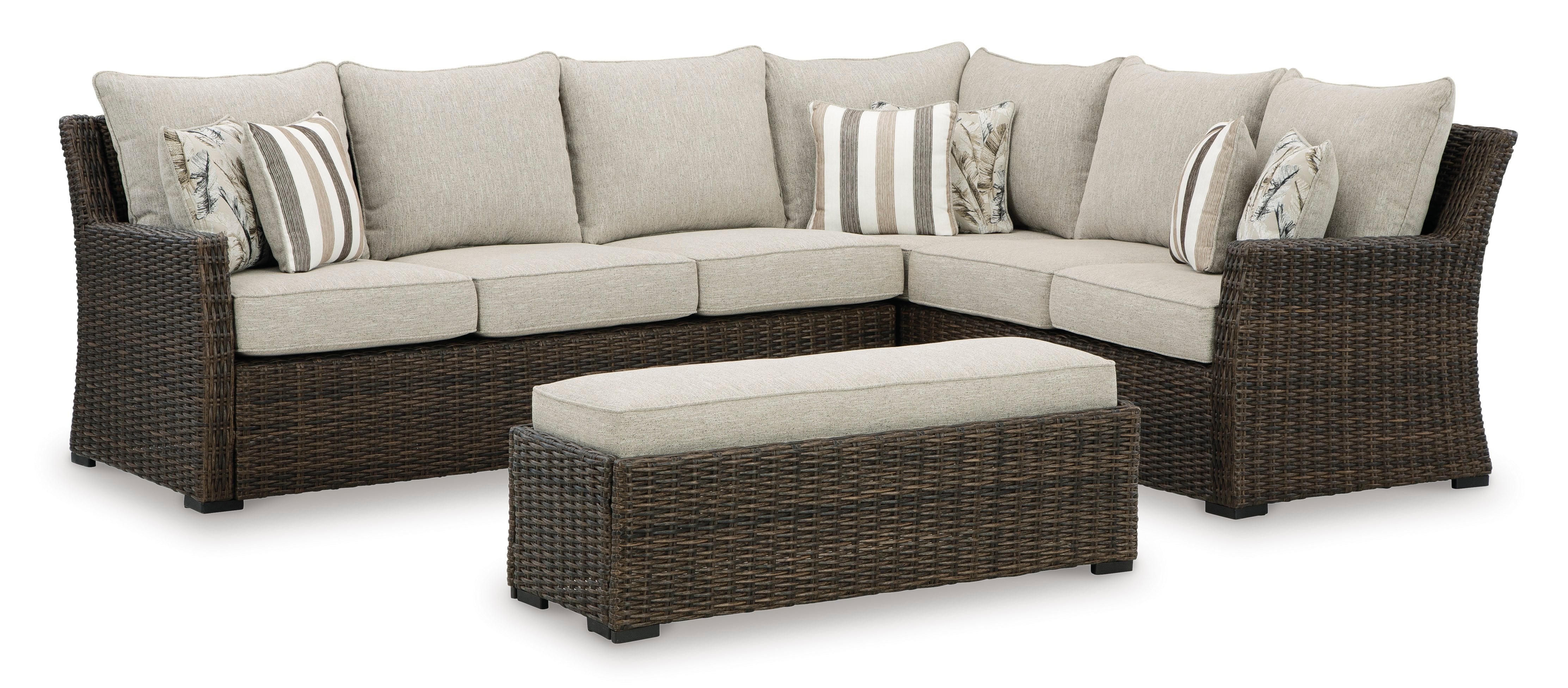 Brook Ranch Dış Mekan Köşe Koltuk + Bench