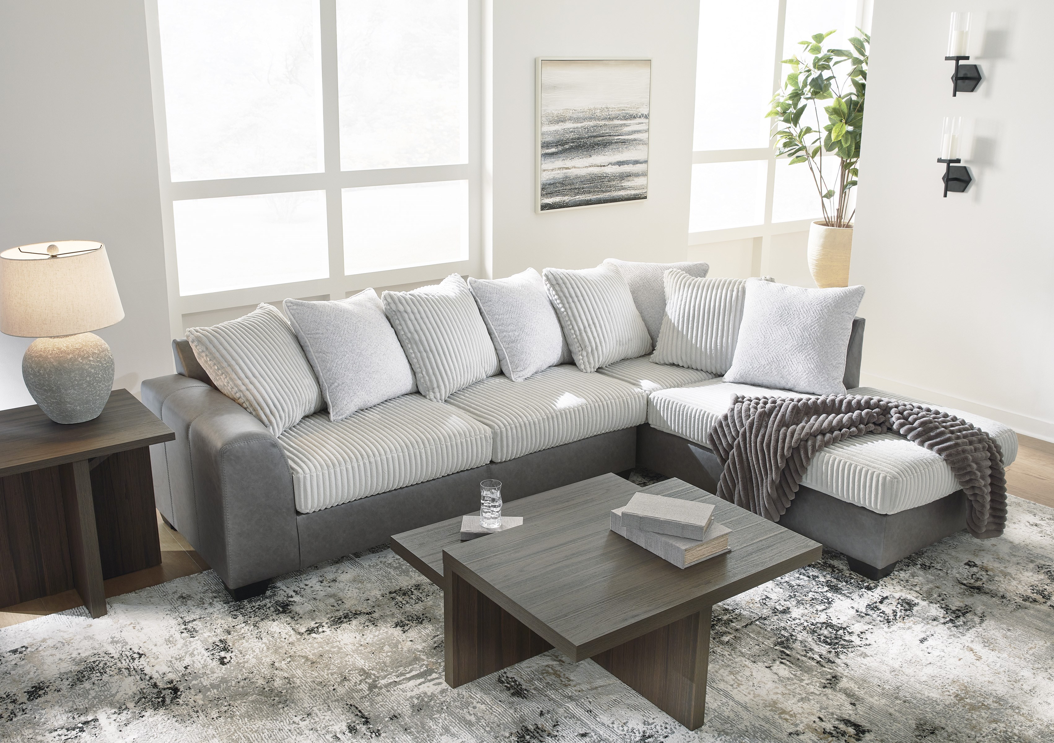 Clairette Court Köşe Koltuk Takımı (2 Modül)