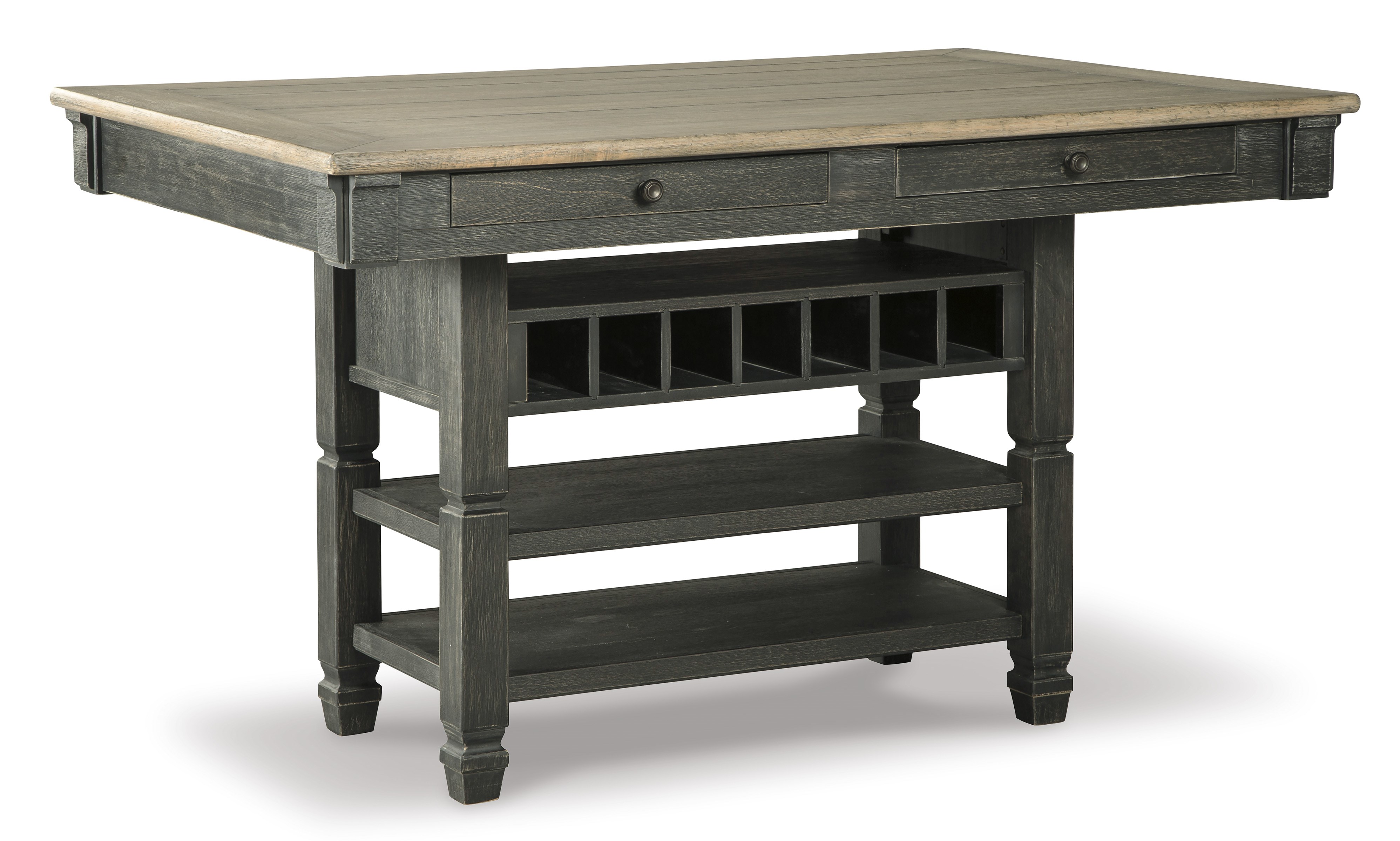 Tyler Creek Yüksek Yemek Masası Bench ve Sandalyeleri