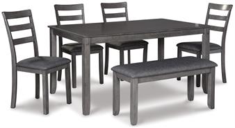 Bridson Yemek Masası ve Sandalyeleri + Bench