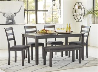 Bridson Yemek Masası ve Sandalyeleri + Bench