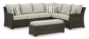 Brook Ranch Dış Mekan Köşe Koltuk + Bench