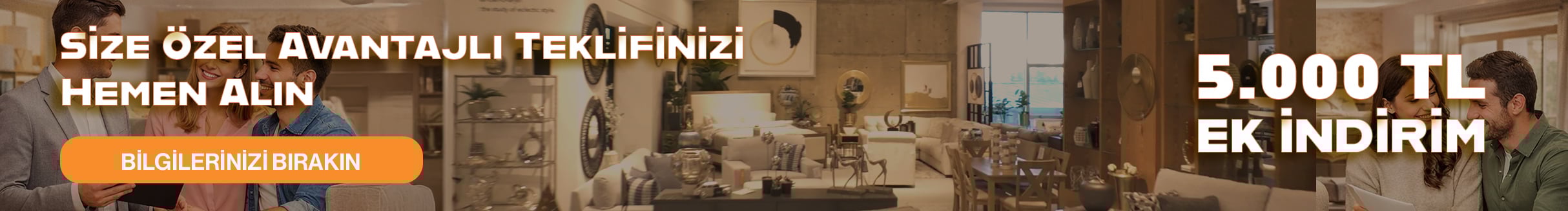 Size özel avantajlı teklif bannerı