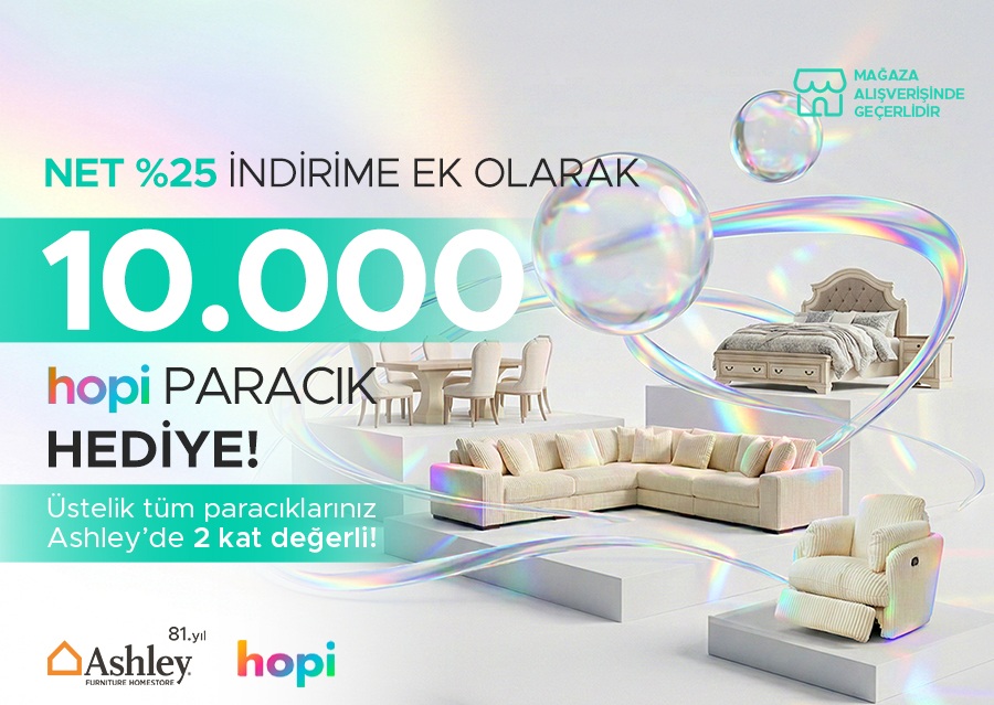 Net yüzde 25 indirime ek 10.000 Hopi Paracık kampanya görseli