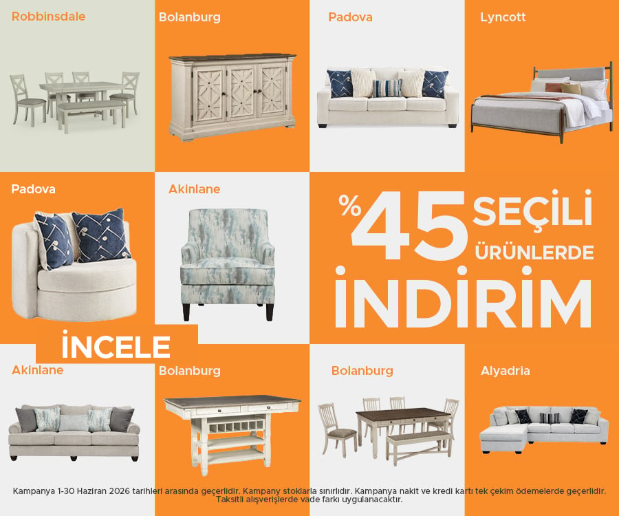 Seçili Ürünlerde %45 İndirim!