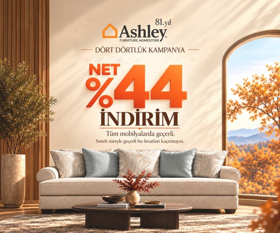Tüm mobilyalarda net %44 indirim fırsatı!