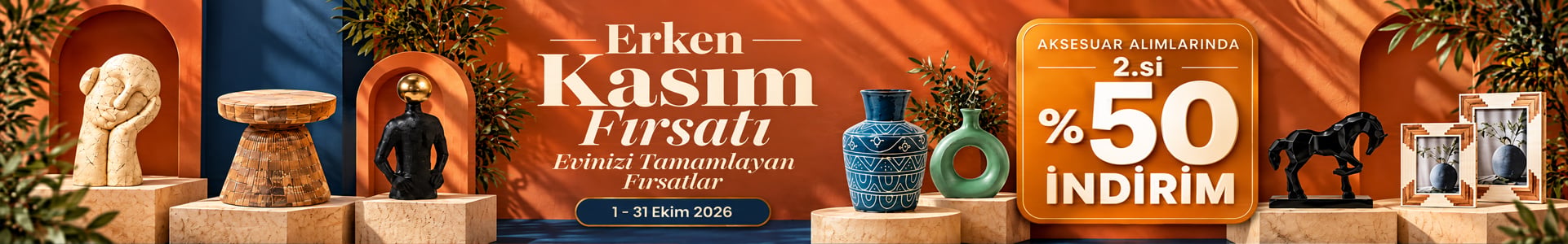 Aksesuar Kampanyası | İkinci ürün %50 İndirimli!
