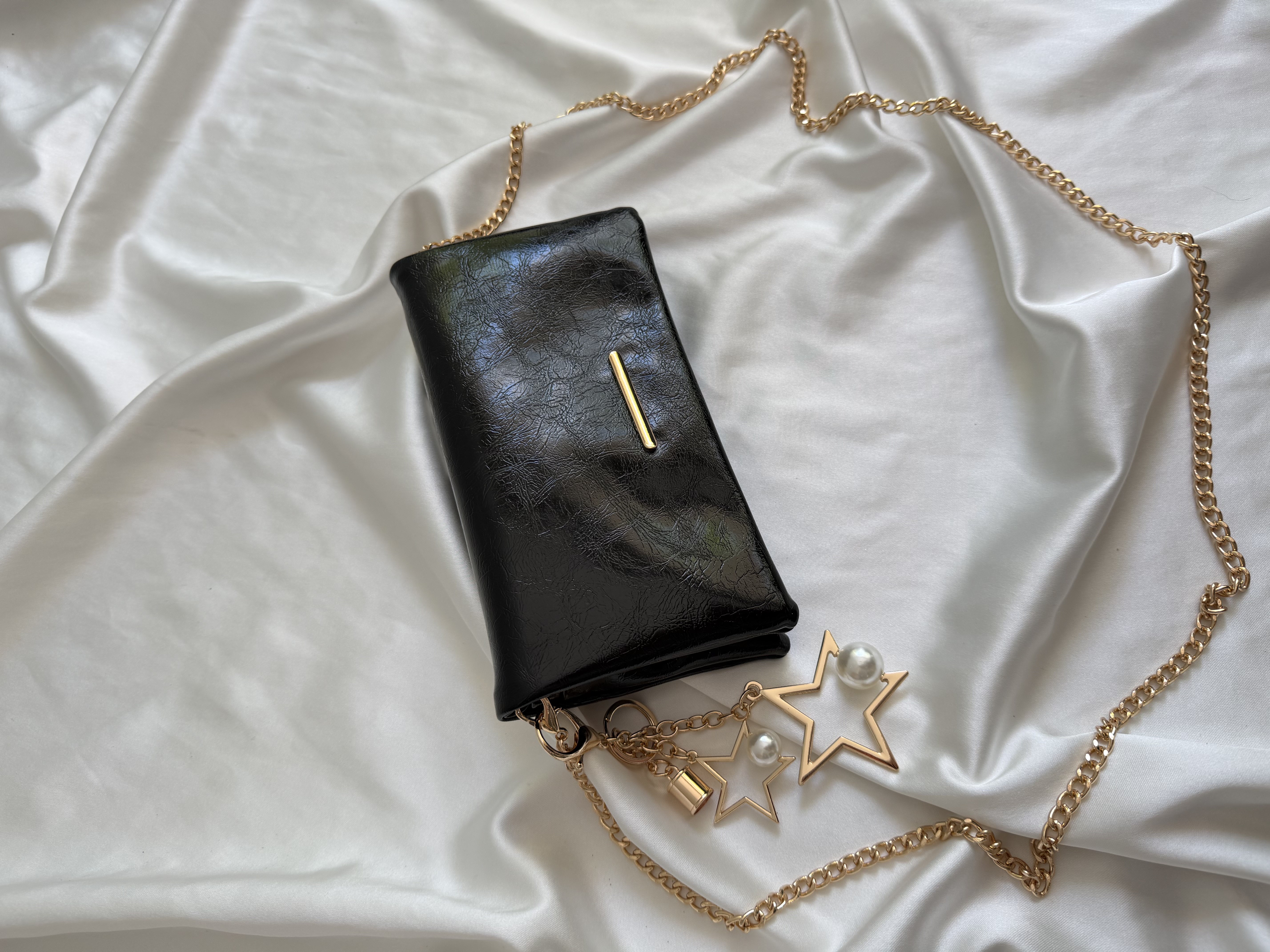 Canggu Model Clutch Çanta , Portföy Çanta , El Çantası Siyah