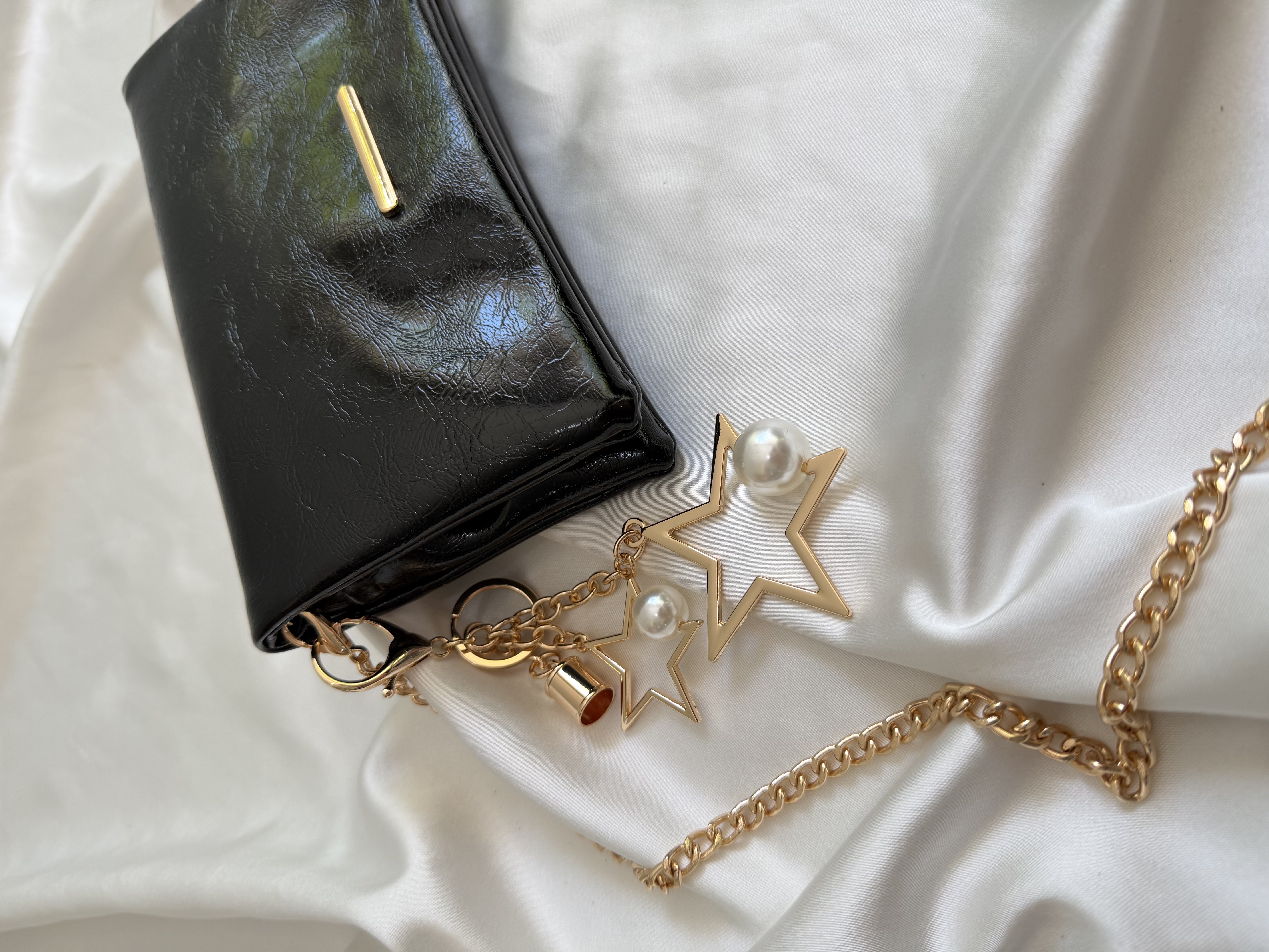 Canggu Model Clutch Çanta , Portföy Çanta , El Çantası Siyah