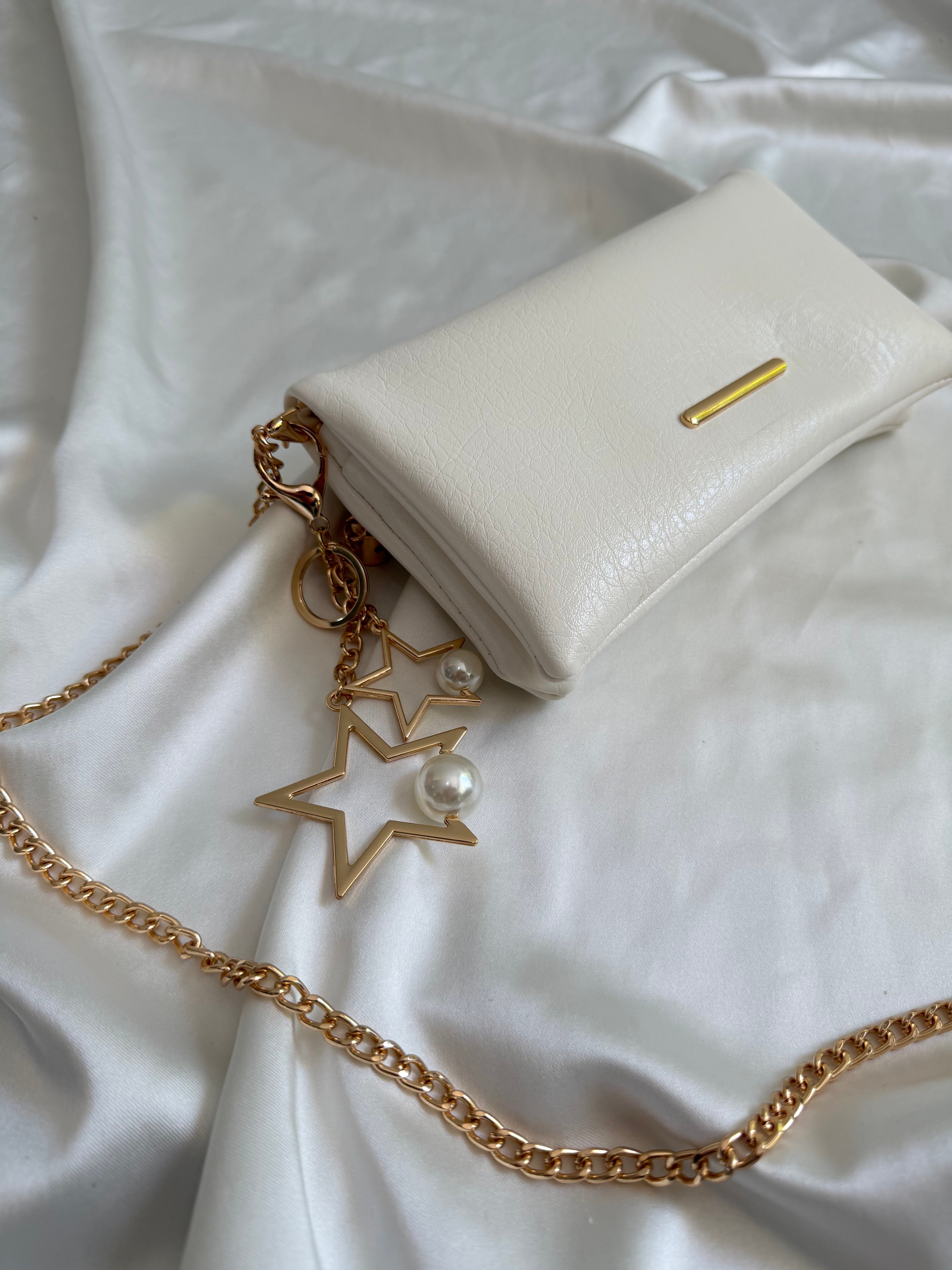 Canggu Model Clutch Çanta , Portföy Çanta , El Çantası Beyaz