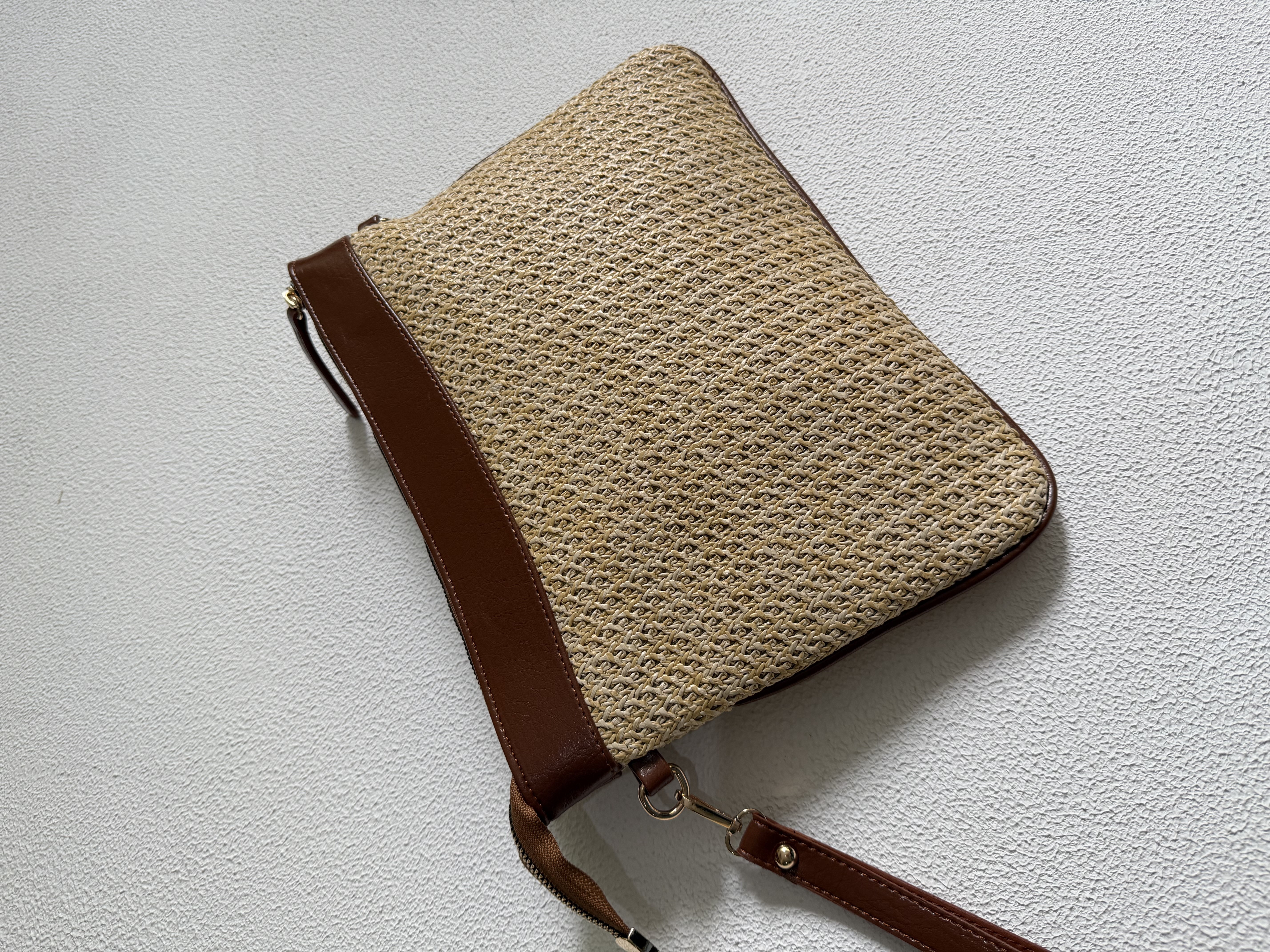 Hasır Clutch Çanta Model El Ve Kadın Omuz Çantası,Yazlık Çanta Taba