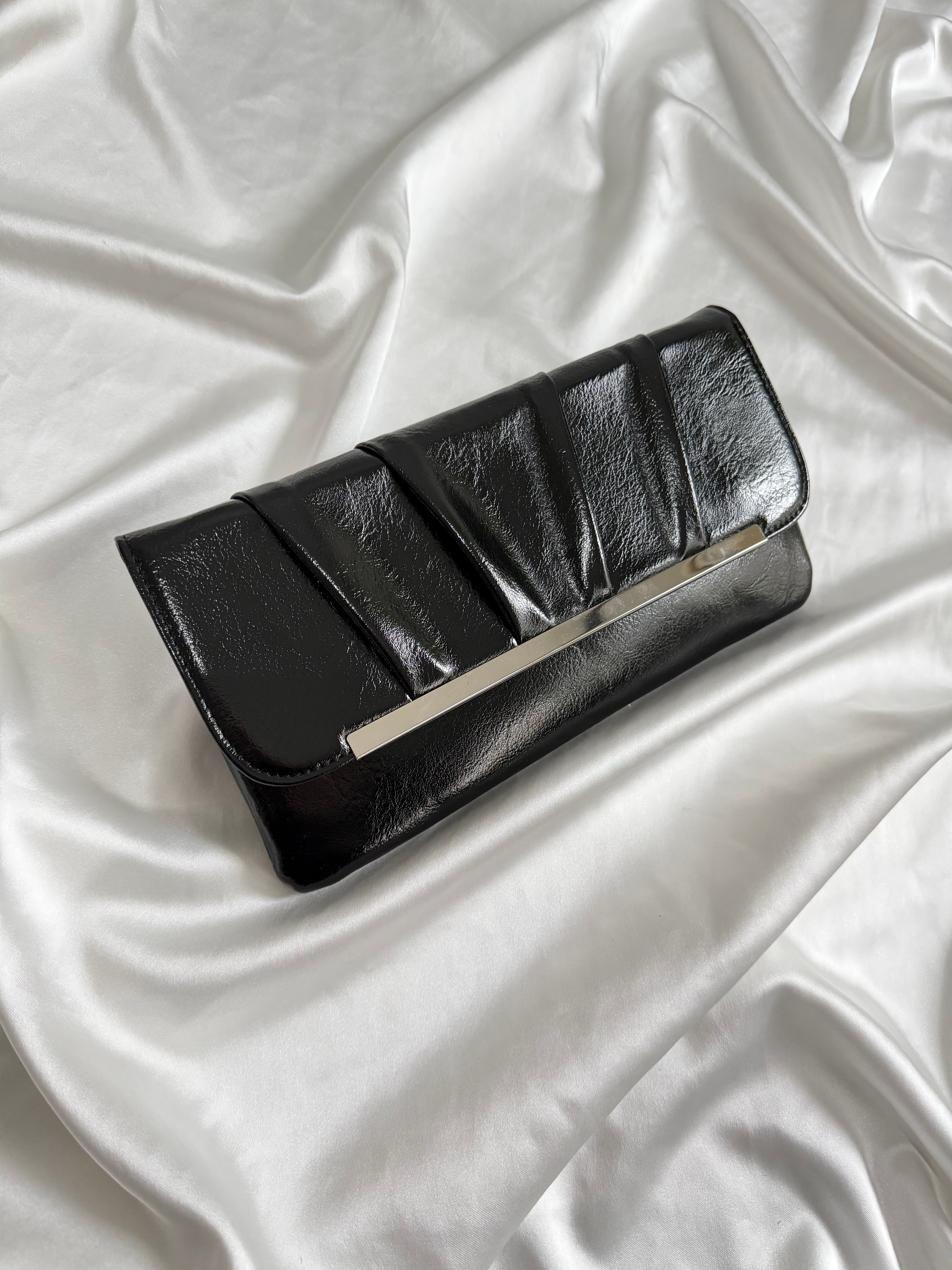 Holly Model Düğün Nişan Abiye Çanta Clutch Çanta Siyah