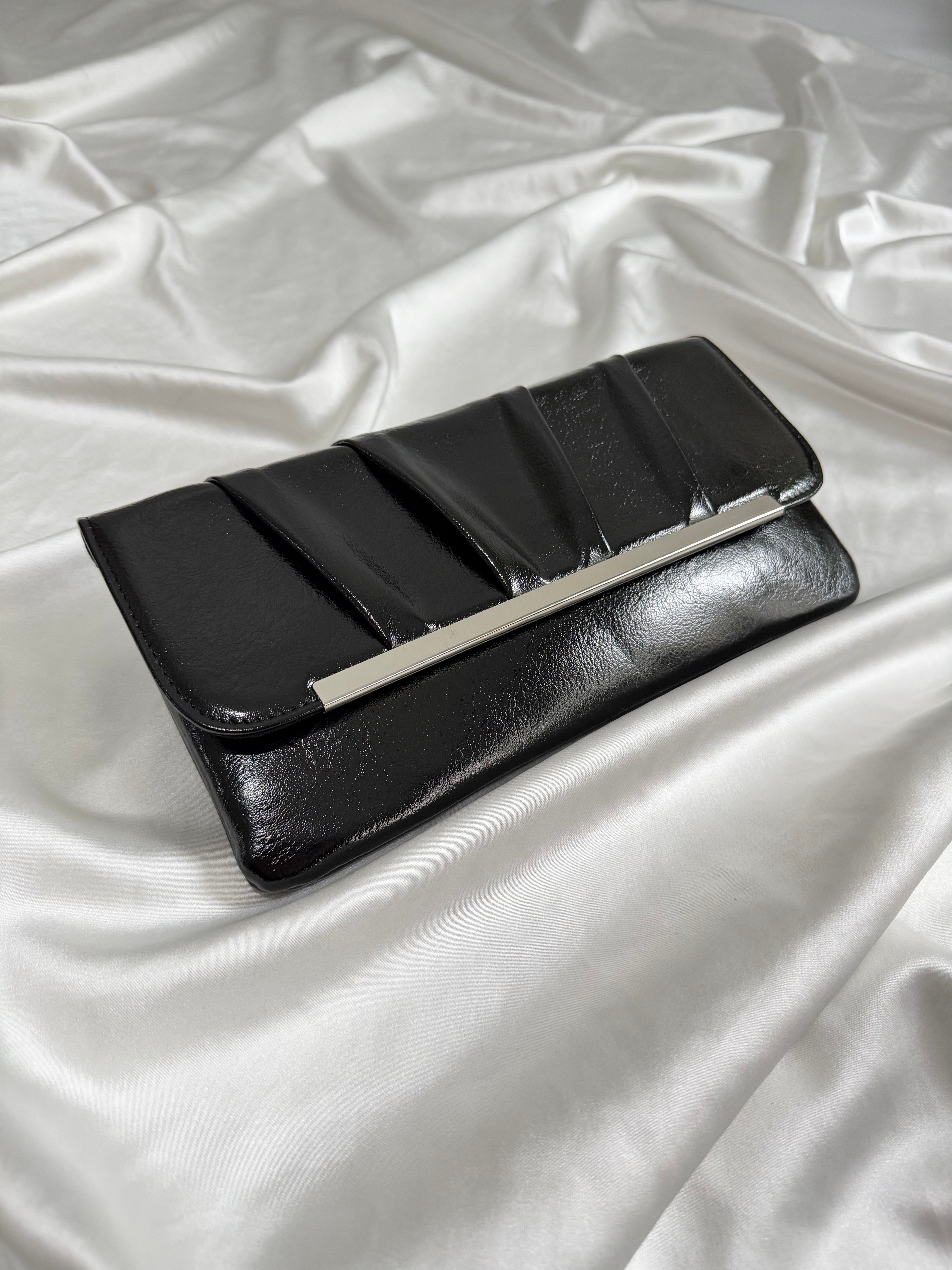 Holly Model Düğün Nişan Abiye Çanta Clutch Çanta Siyah