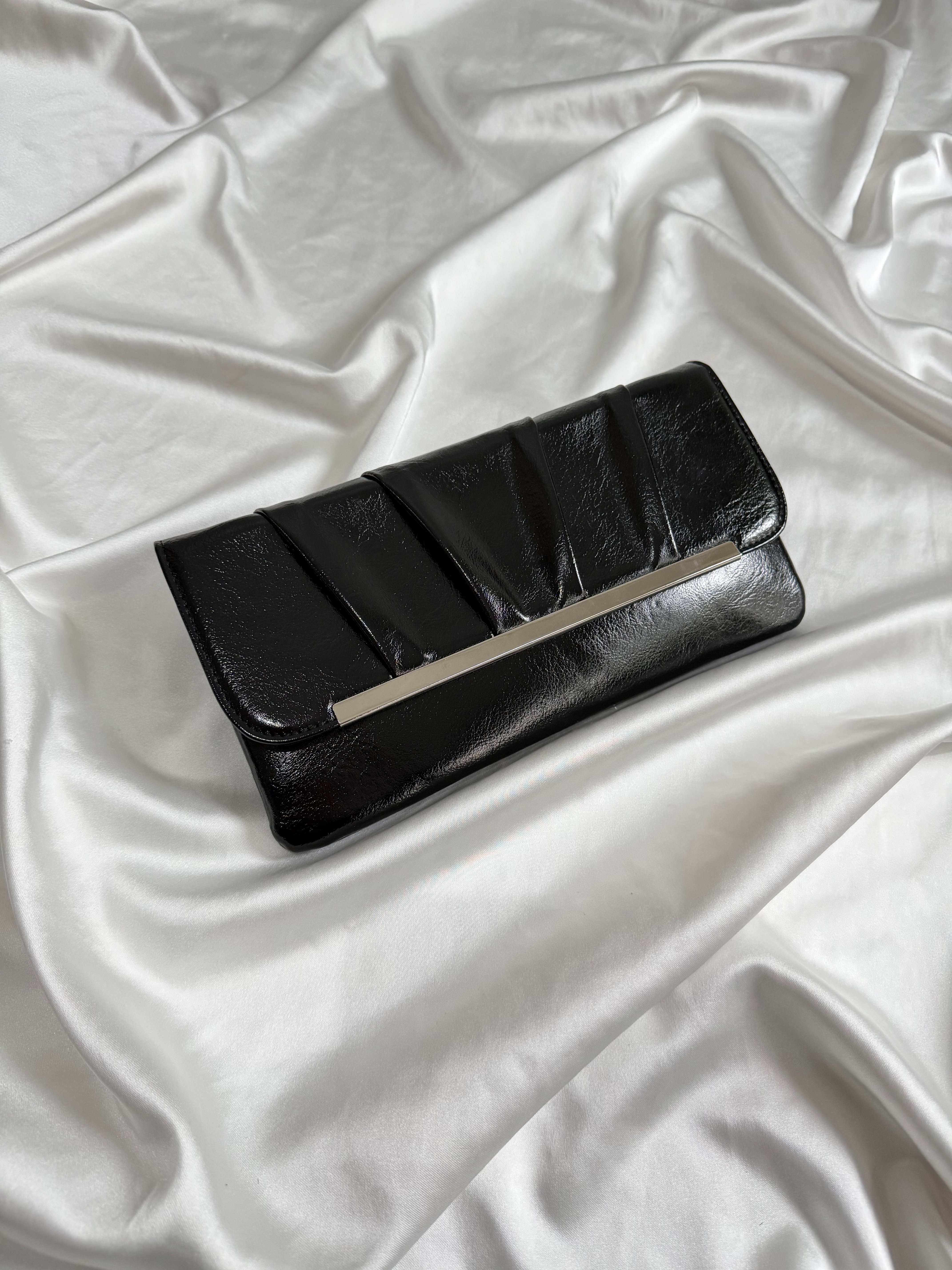 Holly Model Düğün Nişan Abiye Çanta Clutch Çanta Siyah