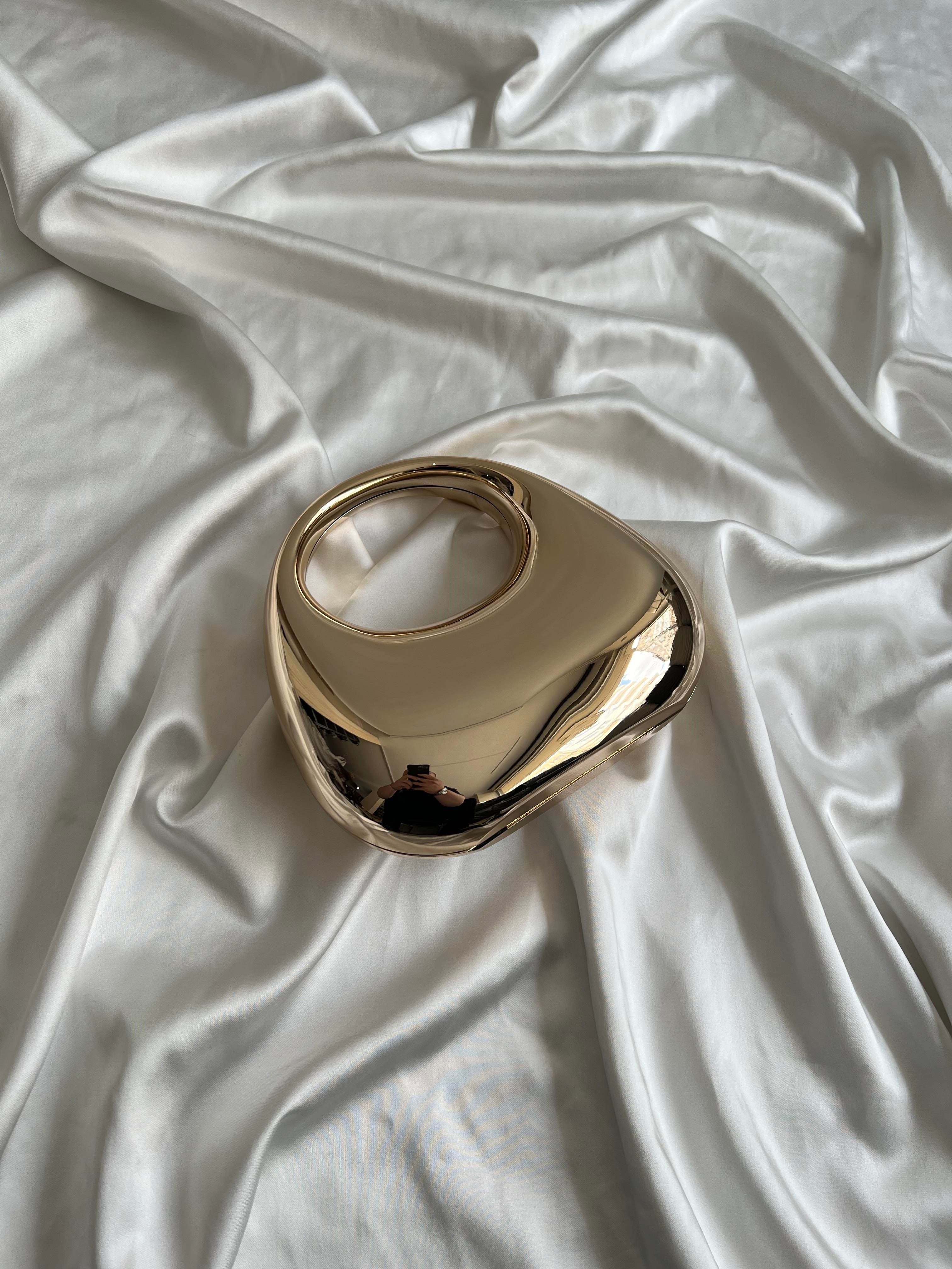 Mirror Model El Ve Kadın Omuz Çantası Gold Rengi