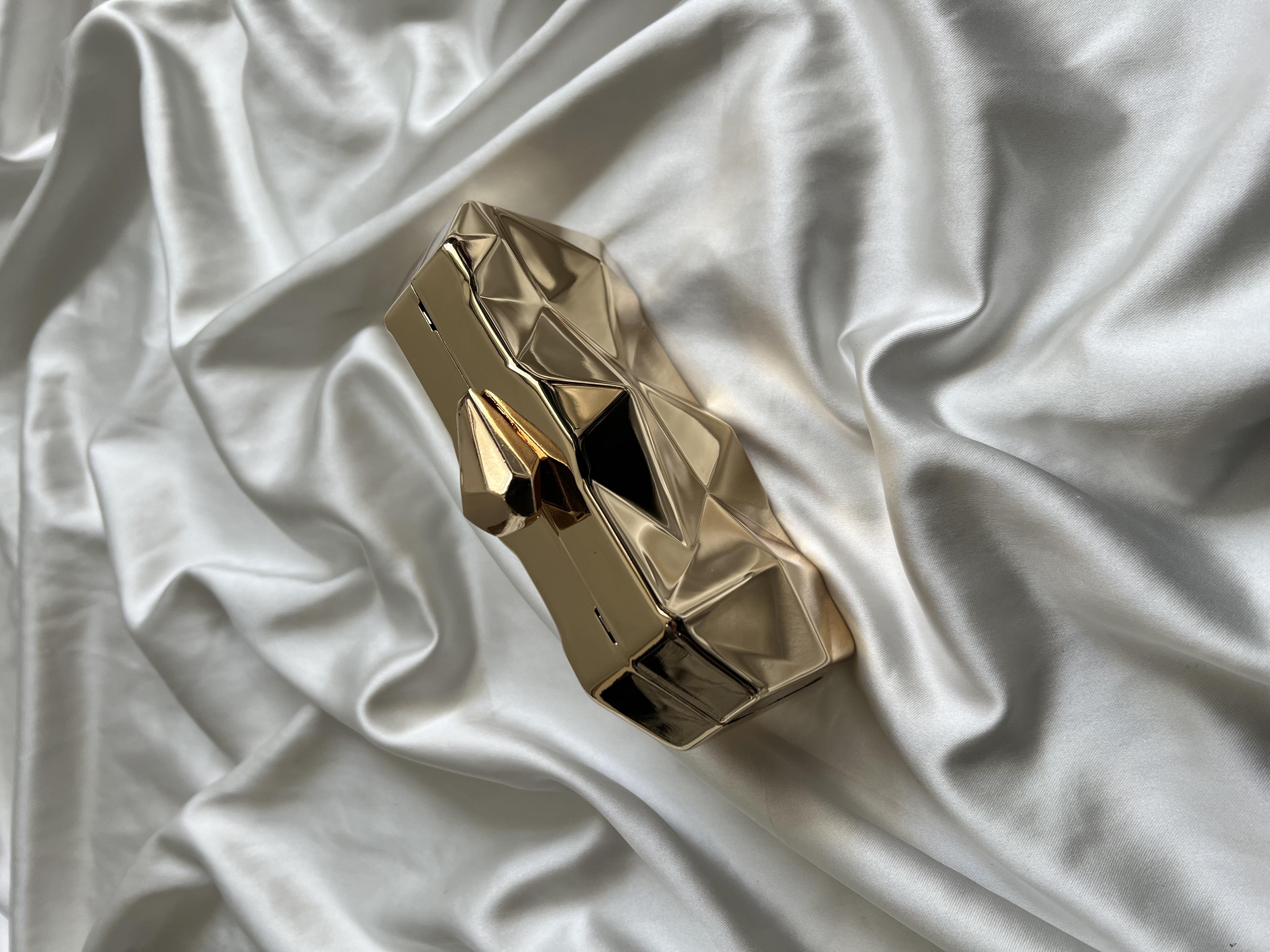 Zikzak Model El Ve Kadın Omuz Çantası Gold