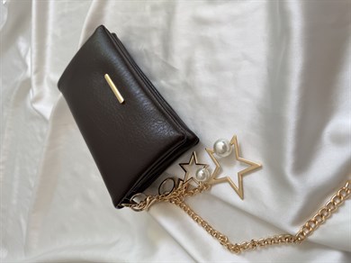 Canggu Model Clutch Çanta , Portföy Çanta , El Çantası Acı Kahve