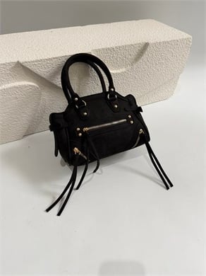 Clara Model El Ve Kadın Omuz Çantası Süet Çanta Siyah