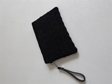 Dantel Model Clutch Çanta , Portföy Çanta , El Çantası Siyah