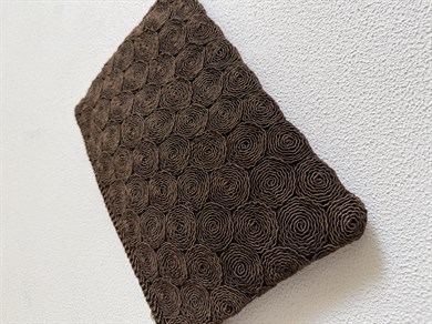 Dantel Model Clutch Çanta , Portföy Çanta , El Çantası Acı Kahve
