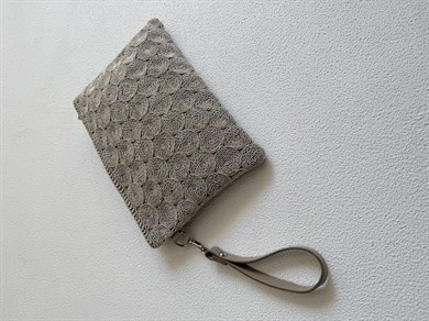 Dantel Model Clutch Çanta , Portföy Çanta , El Çantası Vizon