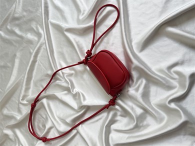 Disco Model El Ve Kadın Omuz Çantası Mini Çanta Kırmızı  (Telefon Sığmaz)