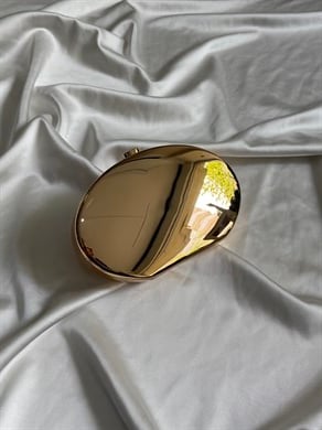 Drop Model Kadın Çanta, Abiye Çanta, Düğün Çantası, Nişan Çantası Gold