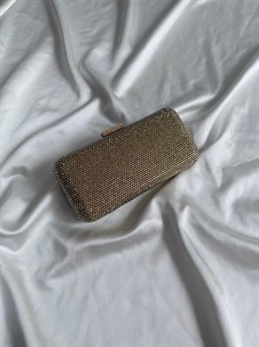 Hades Abiye Çanta , Düğün Çantası , Nişan Çantası Gold