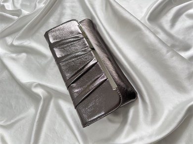 Holly Model Düğün Nişan Abiye Çanta Clutch Çanta Platin