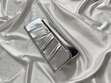 Holly Model Düğün Nişan Abiye Çanta Clutch Çanta Gümüş