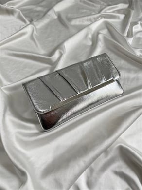 Holly Model Düğün Nişan Abiye Çanta Clutch Çanta Gümüş