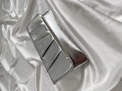 Holly Model Düğün Nişan Abiye Çanta Clutch Çanta Gümüş