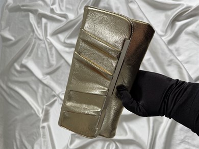 Holly Model Düğün Nişan Abiye Çanta Clutch Çanta Gold