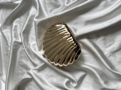 İstiridye Model El Ve Kadın Omuz Çantası Gold